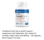 SciatiEase Sciatic Nerve Health Support Supplement - Nerve Support Formula with AlphaPalm, Pea, Vitamin B Complex, Alpha Lipoic Acid 300mg - 120 Capsules