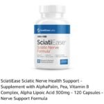 SciatiEase Sciatic Nerve Health Support Supplement - Nerve Support Formula with AlphaPalm, Pea, Vitamin B Complex, Alpha Lipoic Acid 300mg - 120 Capsules